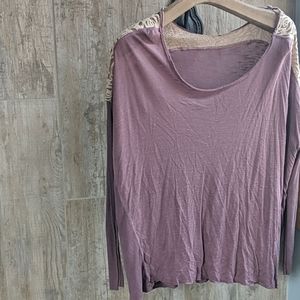 Rib knit Sleeve Shirt